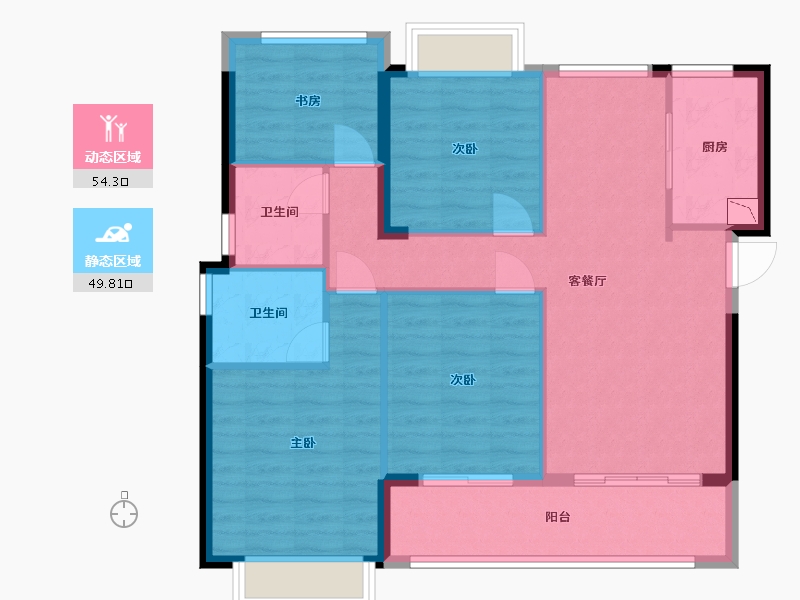 福建省-福州市-建发融侨山海大观-94.00-户型库-动静分区