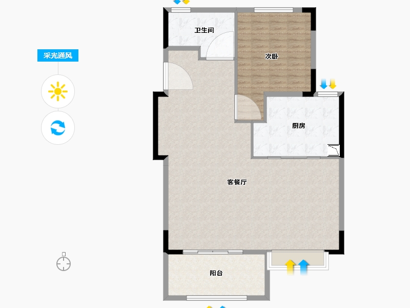 福建省-厦门市-前海湾-123.59-户型库-采光通风