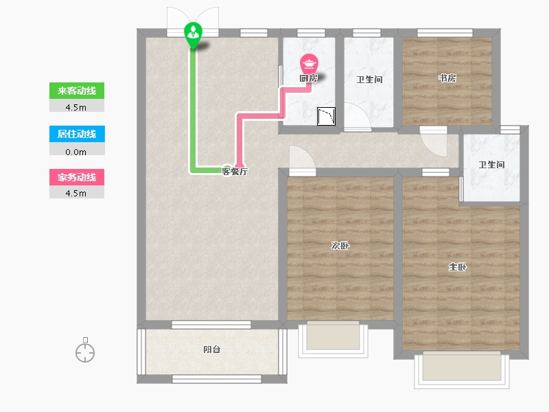 江西省-九江市-恒丰·理想城-89.59-户型库-动静线