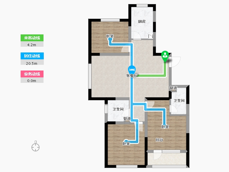 山东省-青岛市-京华海悦-89.19-户型库-动静线