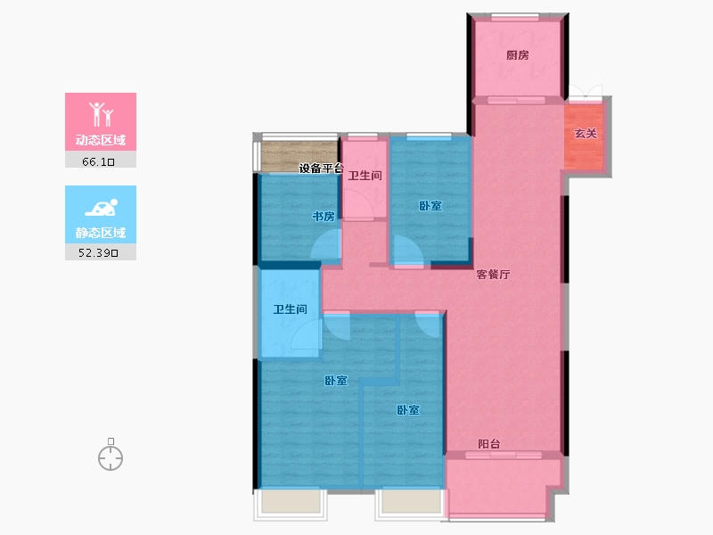 浙江省-湖州市-湖州新城吾悦广场-110.01-户型库-动静分区