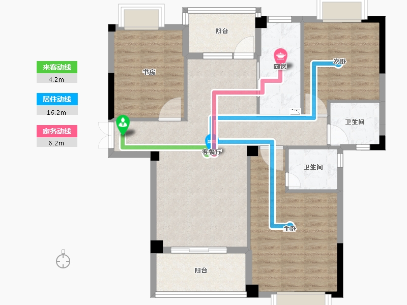 福建省-泉州市-南安明发国际城-97.62-户型库-动静线