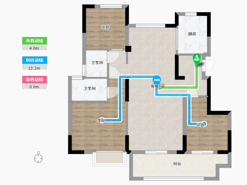 江西省-九江市-锦天府-89.10-户型库-动静线