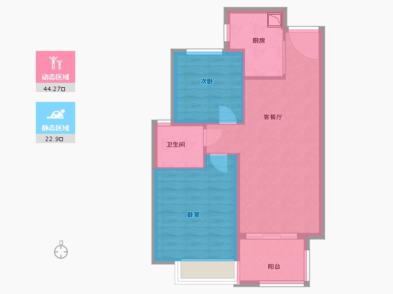 安徽省-合肥市-大富鸿学府-60.00-户型库-动静分区