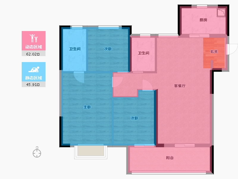 江西省-九江市-保利·庐山林语-97.30-户型库-动静分区