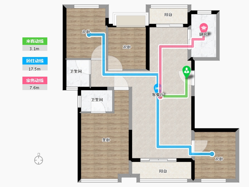 福建省-漳州市-建发珑玺-112.00-户型库-动静线