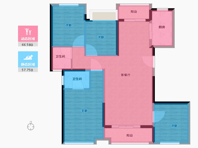 福建省-漳州市-建发珑玺-112.00-户型库-动静分区