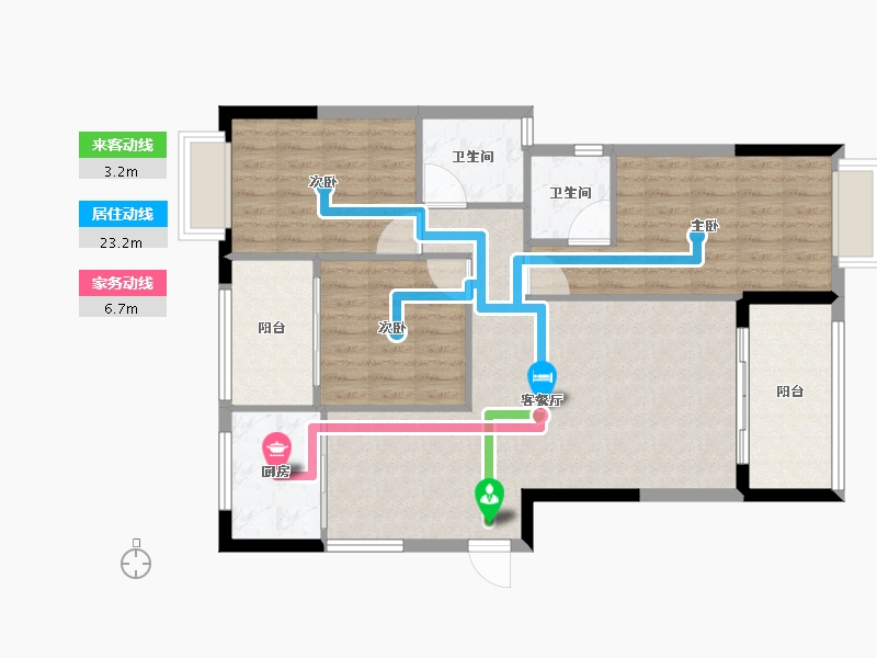 福建省-南平市-新城中心御峰-94.00-户型库-动静线