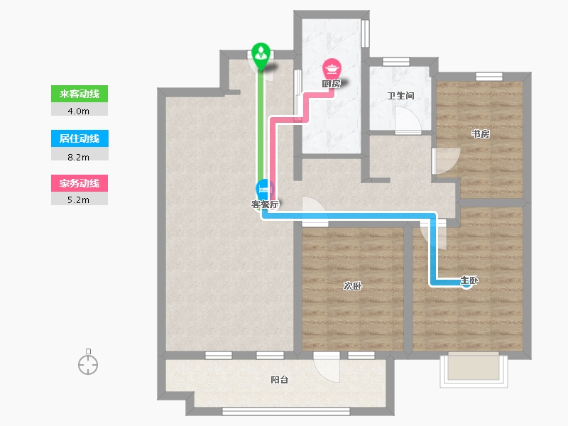 山东省-青岛市-海尔产城创东方文华-94.00-户型库-动静线