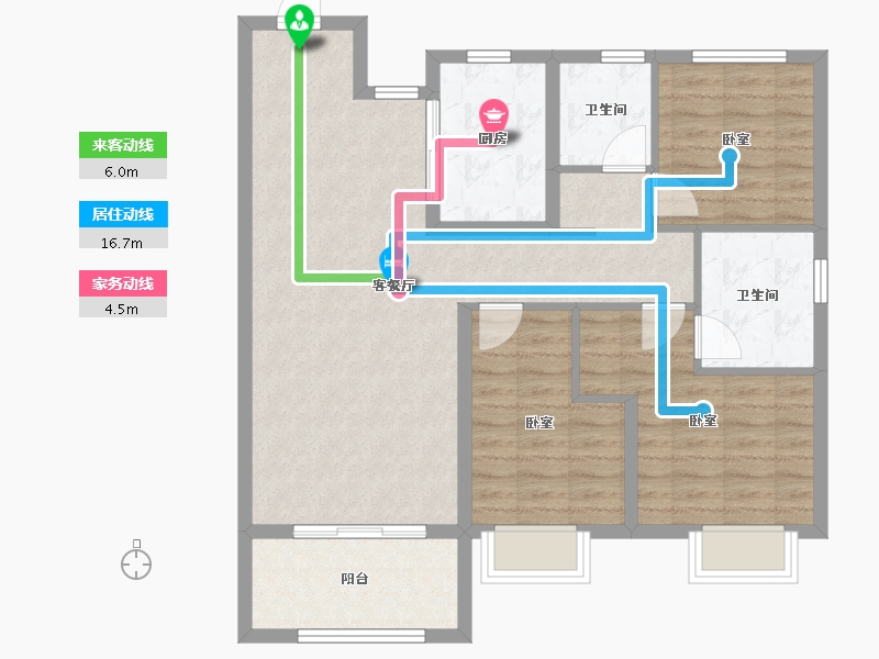 山东省-青岛市-和达熙园-92.00-户型库-动静线