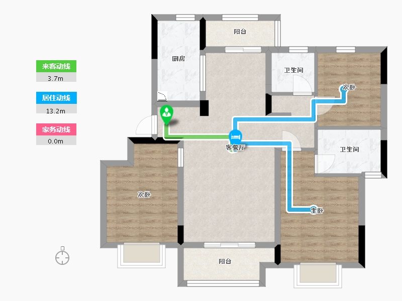 江西省-九江市-保利·庐山林语-87.20-户型库-动静线