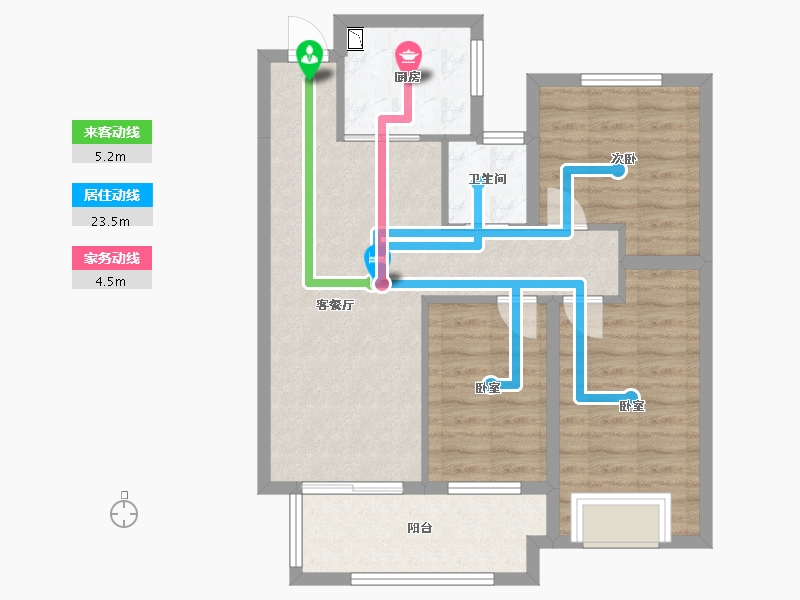 安徽省-合肥市-大富鸿学府-75.55-户型库-动静线