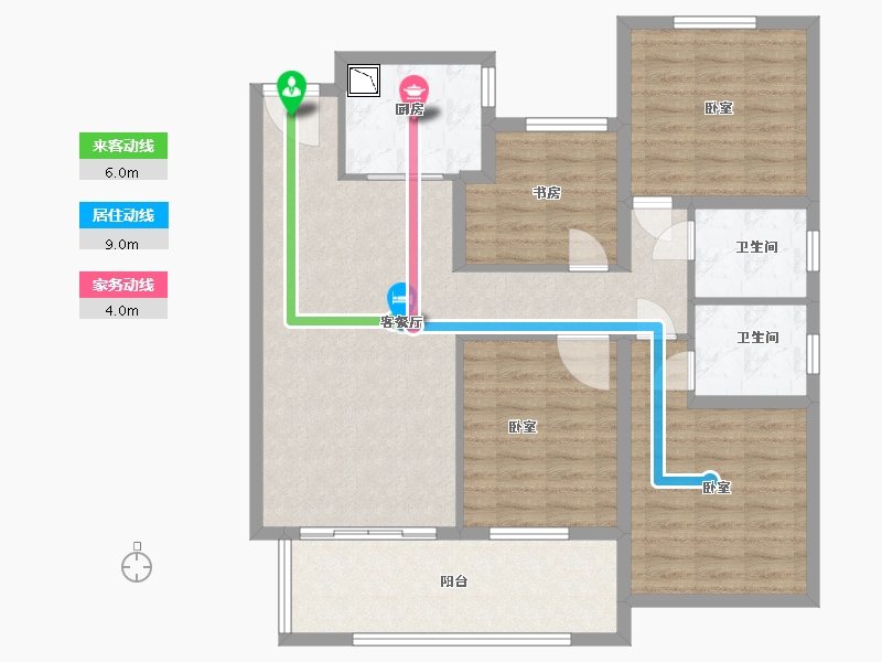 安徽省-合肥市-大富鸿学府-104.00-户型库-动静线