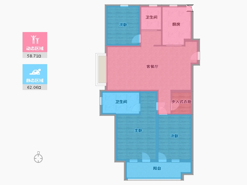 山东省-青岛市-海尔产城创东方文华-108.00-户型库-动静分区