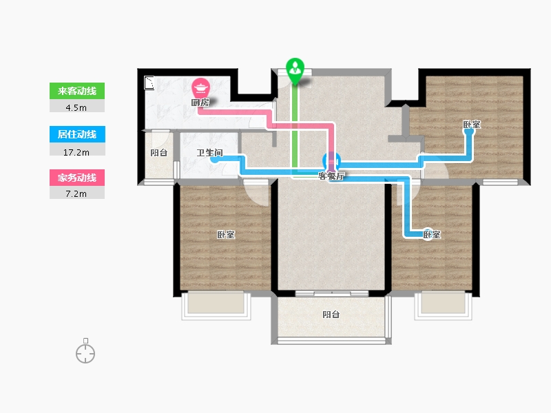 福建省-泉州市-南安明发国际城-93.39-户型库-动静线