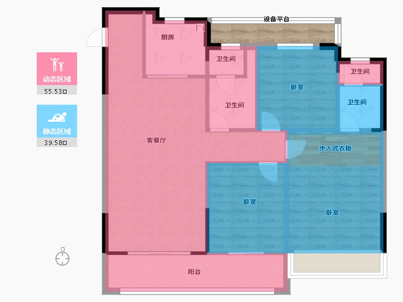 浙江省-温州市-外滩尚品-90.00-户型库-动静分区