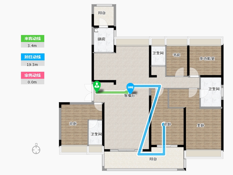 江苏省-徐州市-碧桂园·翡翠湾-220.00-户型库-动静线