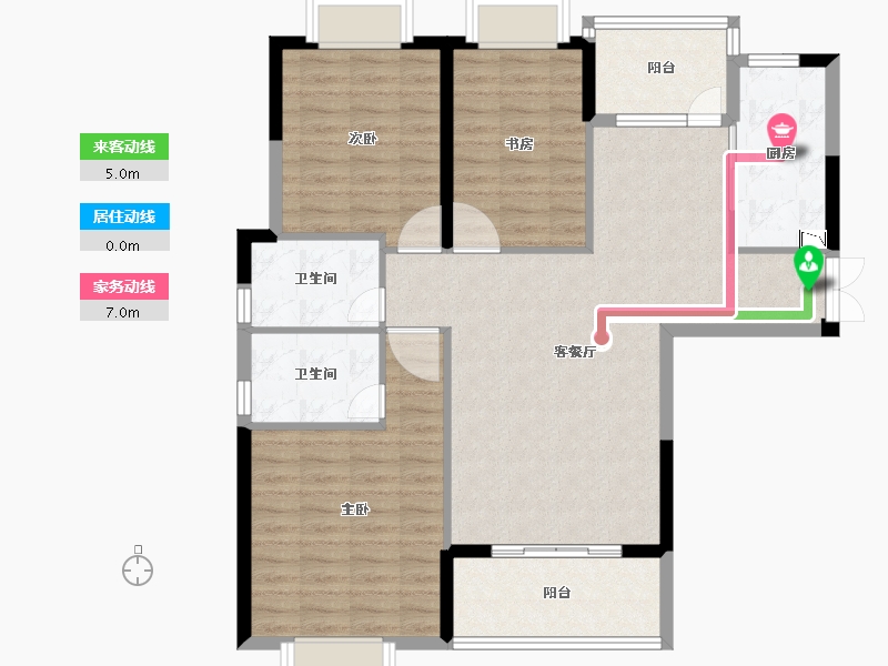 福建省-泉州市-南安明发国际城-100.97-户型库-动静线