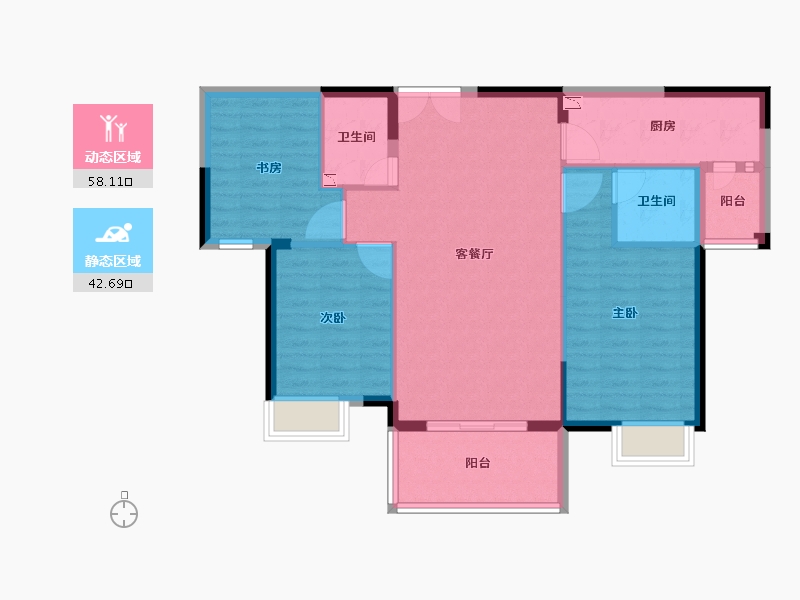 福建省-泉州市-南安明发国际城-91.33-户型库-动静分区