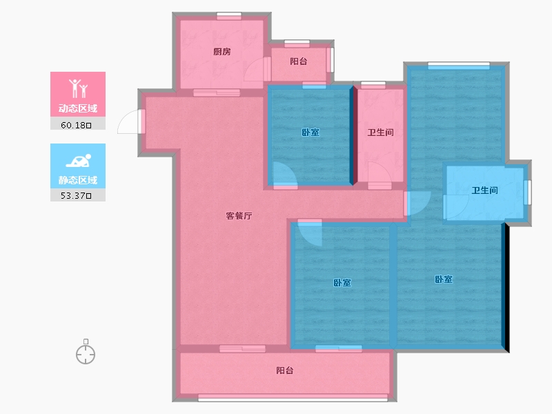 江苏省-镇江市-中南·公园物语-100.01-户型库-动静分区