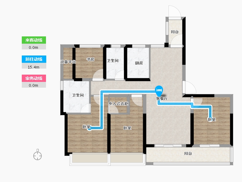 浙江省-绍兴市-融创绍兴壹号院-106.18-户型库-动静线