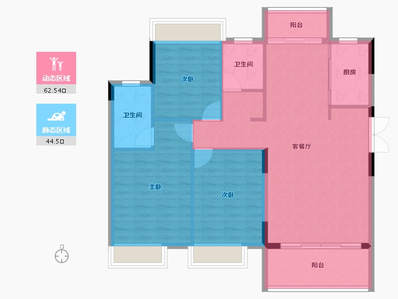 福建省-南平市-荣成凤凰华府-98.00-户型库-动静分区