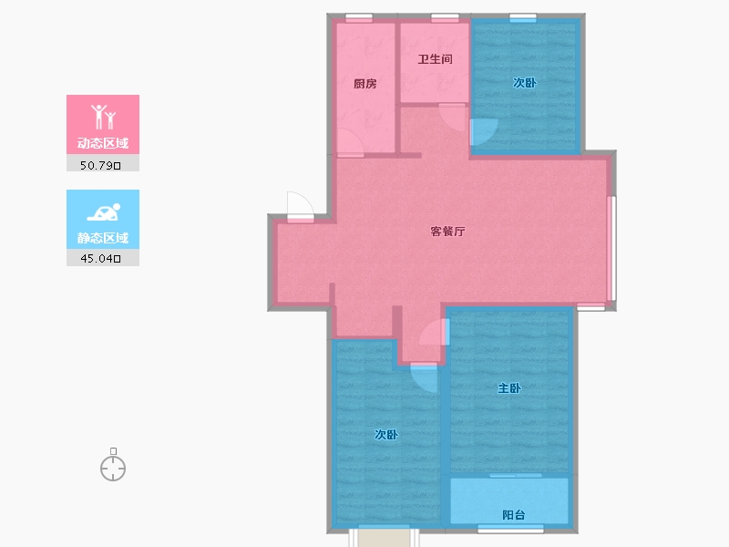 山东省-青岛市-中建锦绣城-86.00-户型库-动静分区