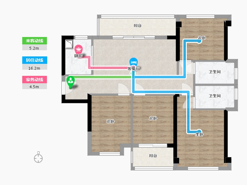 福建省-福州市-永泰外滩1号-92.00-户型库-动静线