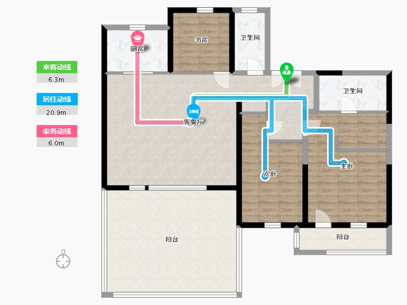 山东省-青岛市-信联天地-137.00-户型库-动静线