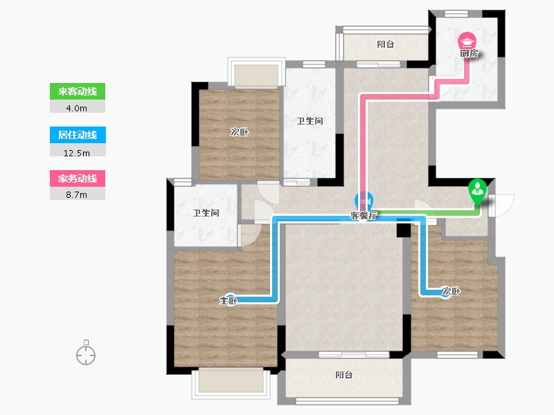 江西省-吉安市-庐陵院子-101.02-户型库-动静线