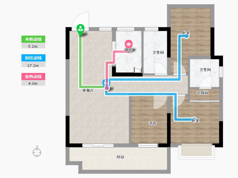 安徽省-合肥市-新华学府-89.04-户型库-动静线