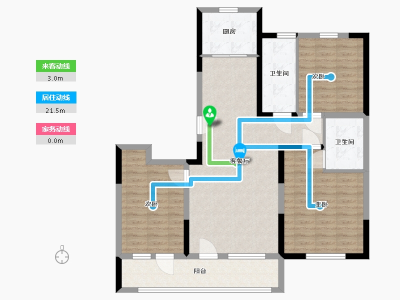 山东省-青岛市-麗山国际-100.00-户型库-动静线