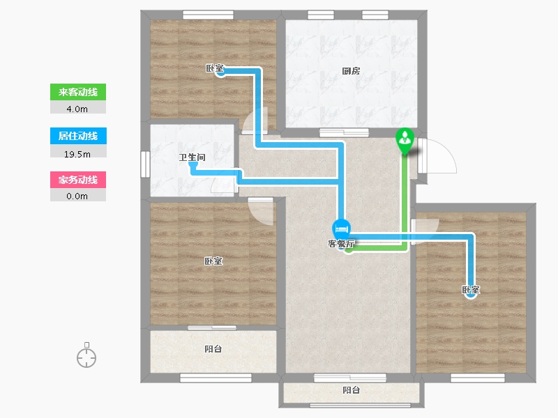 山东省-烟台市-天禧嘉园-81.00-户型库-动静线