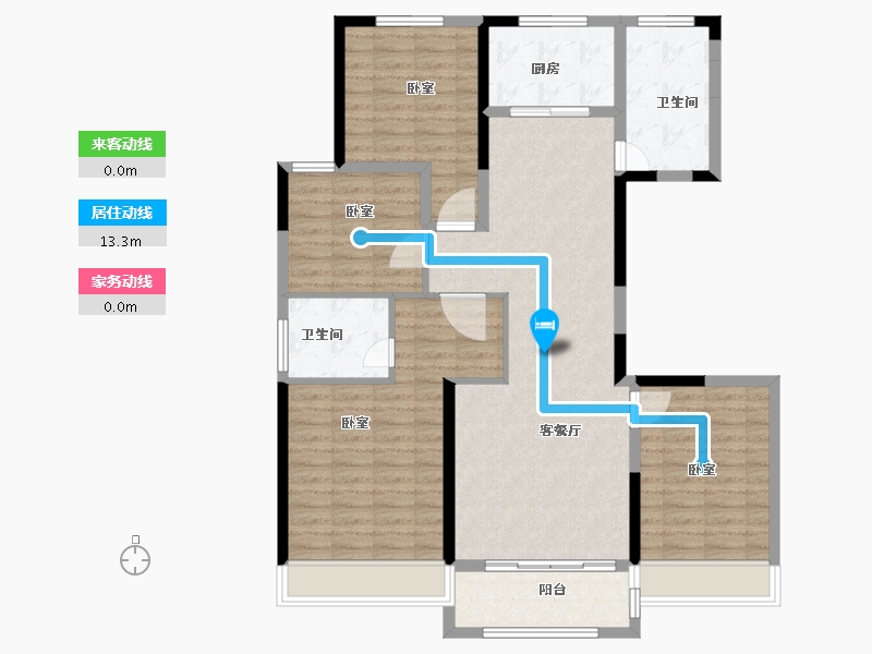 山东省-菏泽市-永泰和顺园-114.00-户型库-动静线