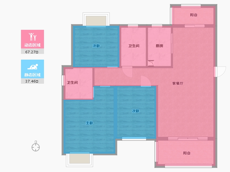 江西省-吉安市-泽盛·江南府-94.12-户型库-动静分区