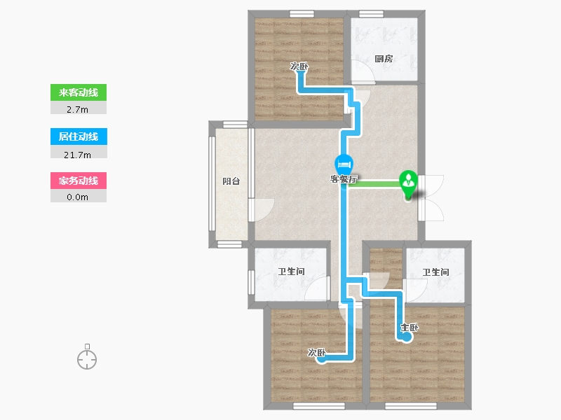 山东省-青岛市-城投悦动湾-87.00-户型库-动静线