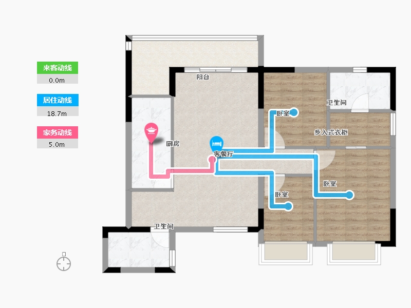 福建省-龙岩市-连城恒大悦澜湾-93.41-户型库-动静线