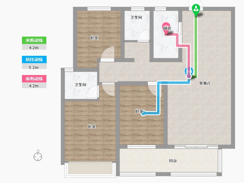 河南省-安阳市-泰和府-102.00-户型库-动静线