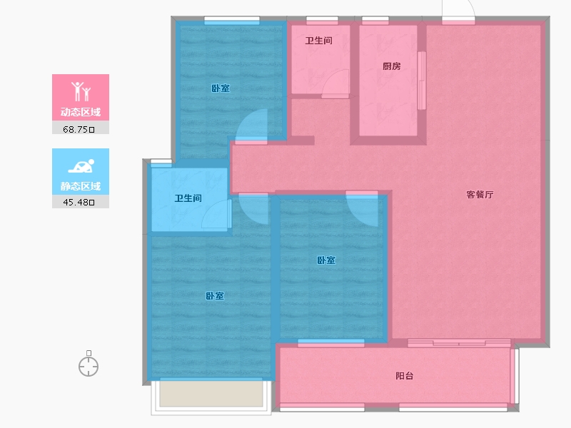 河南省-安阳市-泰和府-102.00-户型库-动静分区