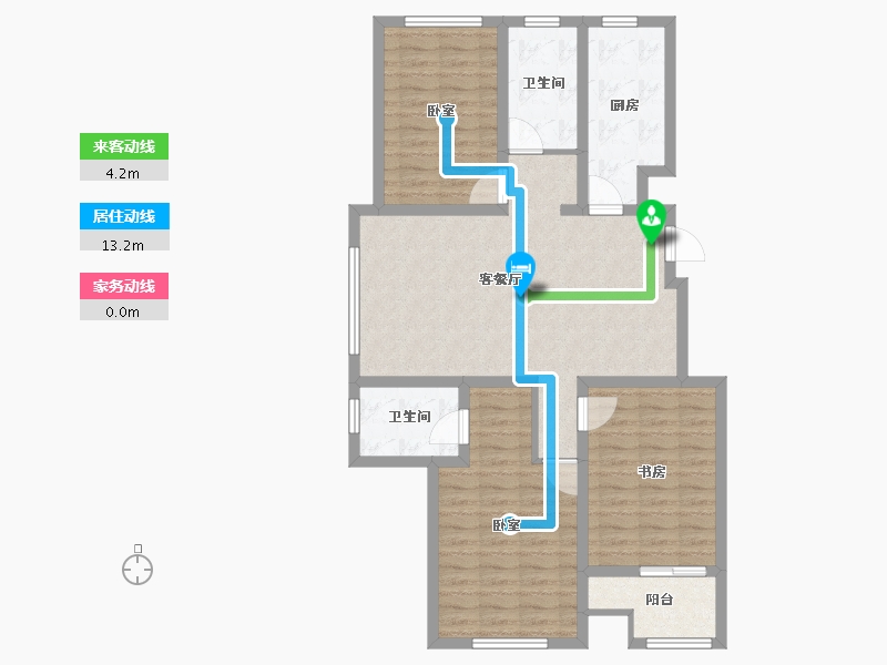 山东省-烟台市-长寿城-97.30-户型库-动静线