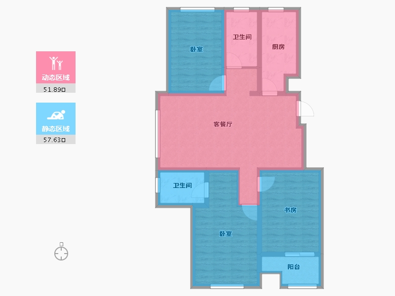 山东省-烟台市-长寿城-97.30-户型库-动静分区