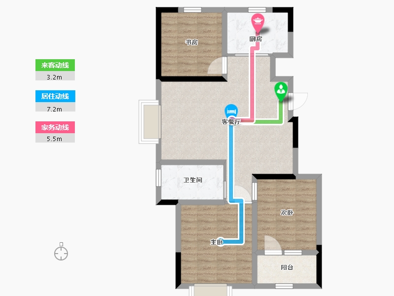 山东省-青岛市-青铁香溪地-80.00-户型库-动静线