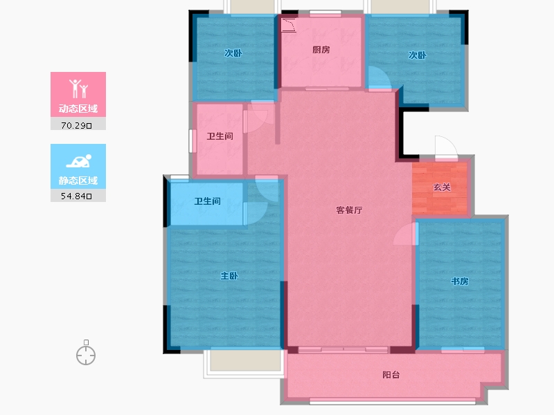 江西省-吉安市-碧桂园公园里-112.30-户型库-动静分区