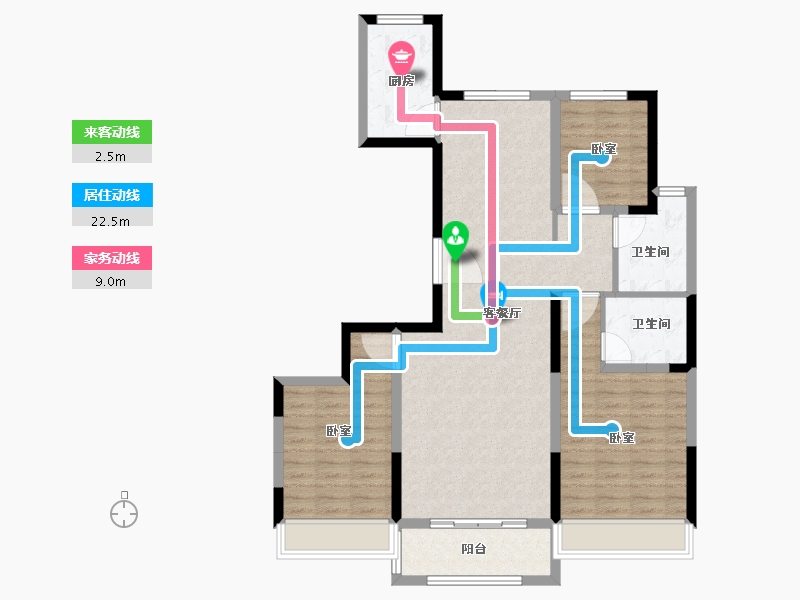 山东省-菏泽市-永泰和顺园-102.00-户型库-动静线