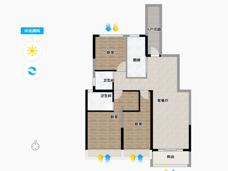 河南省-郑州市-银基国际旅游度假区-117.34-户型库-采光通风