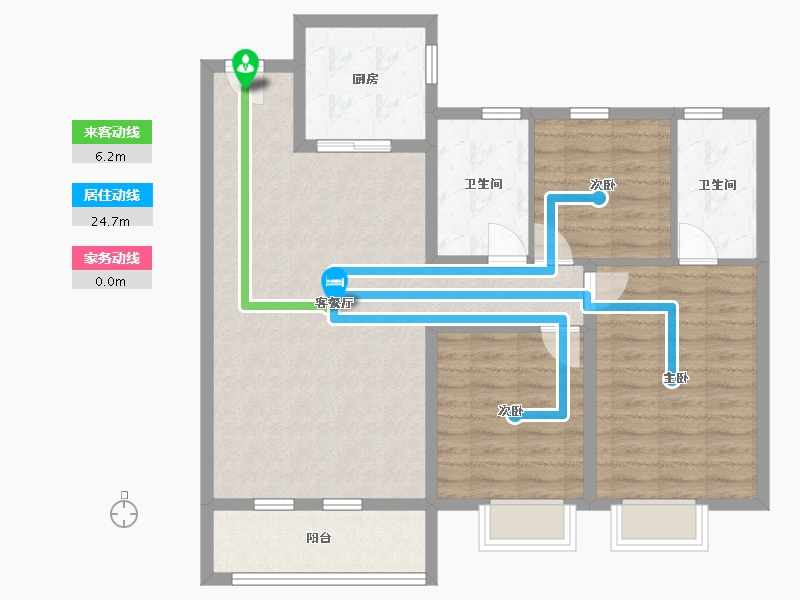 山东省-青岛市-铂悦灵犀湾-97.00-户型库-动静线