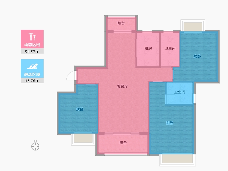 江西省-吉安市-宜家学苑-92.01-户型库-动静分区