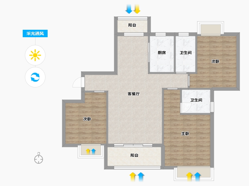 江西省-吉安市-宜家学苑-92.01-户型库-采光通风