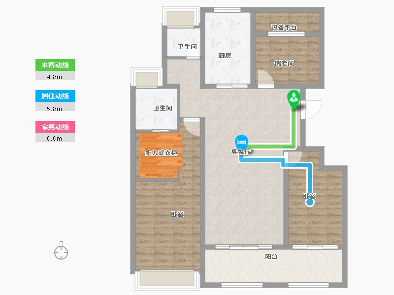 安徽省-合肥市-文一豪门金地-114.24-户型库-动静线