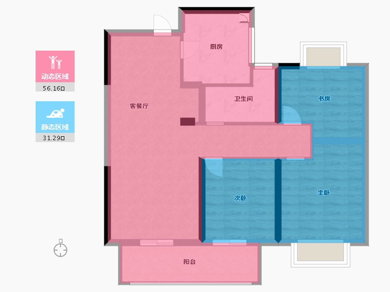 江西省-南昌市-保利锦悦-78.00-户型库-动静分区